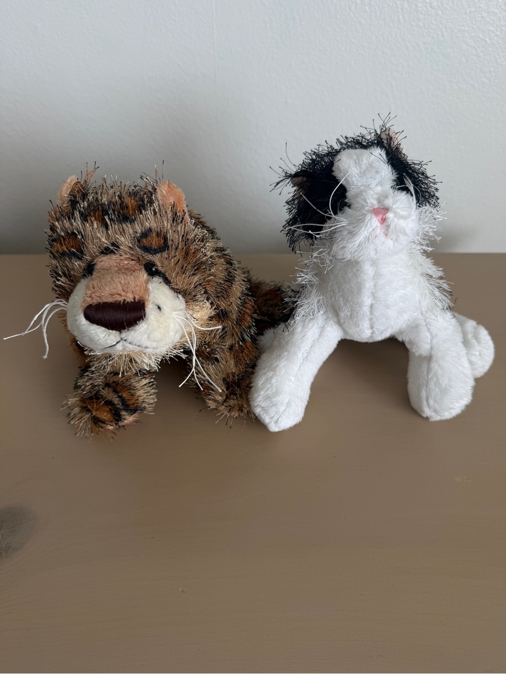 Vintage ganz webkinz ganz leopard and blk & white cat